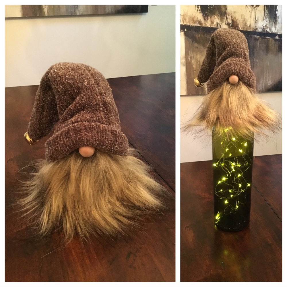 2 for $15! Gnome Wine Bottle Topper